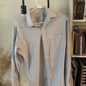 Men’s dress shirt baby blue/white